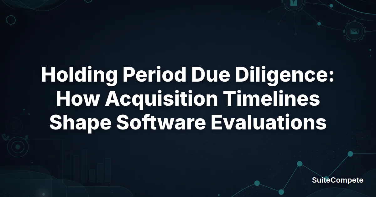 Holding Period Due Diligence: How Acquisition Timelines Shape Software Evaluations preview image
