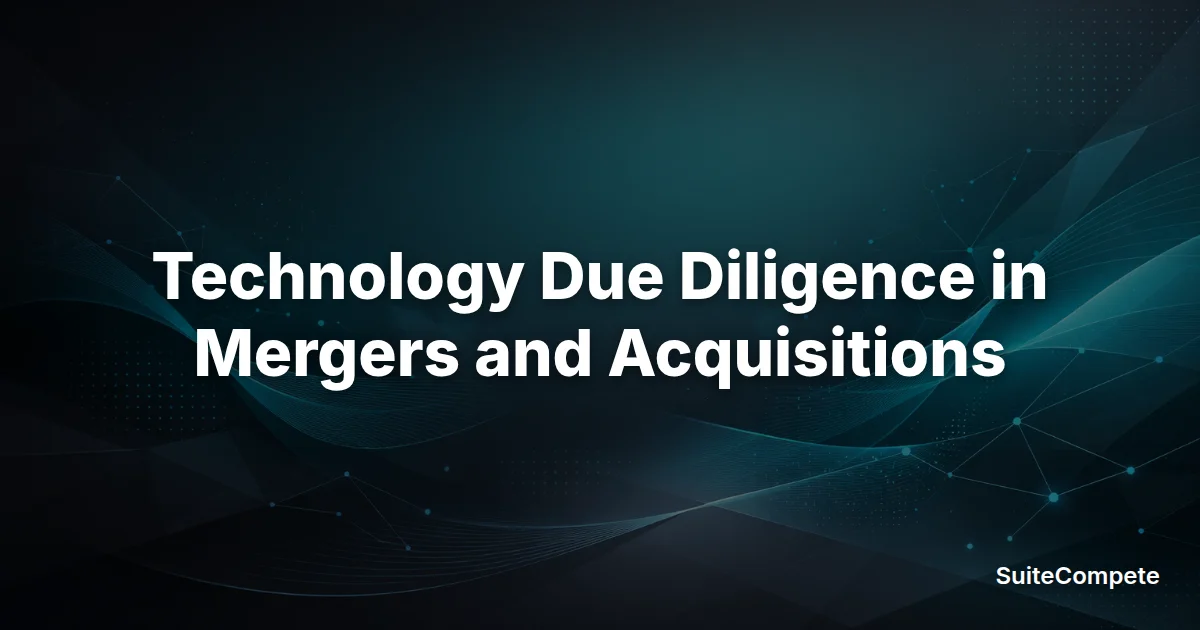 Technology Due Diligence in Mergers and Acquisitions preview image